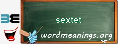 WordMeaning blackboard for sextet